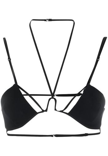 Nensi Dojaka halterneck bra top - Schwarz