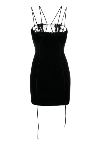 Nensi Dojaka spaghetti-strap minidress - Schwarz