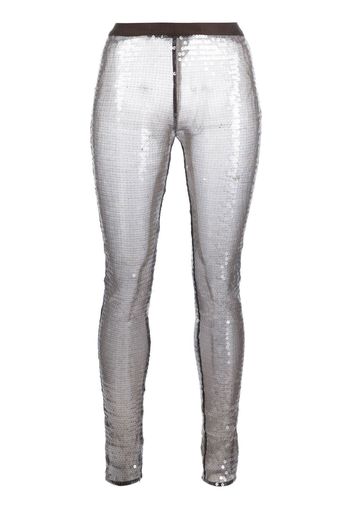 Nensi Dojaka Leggings mit Pailletten - Braun