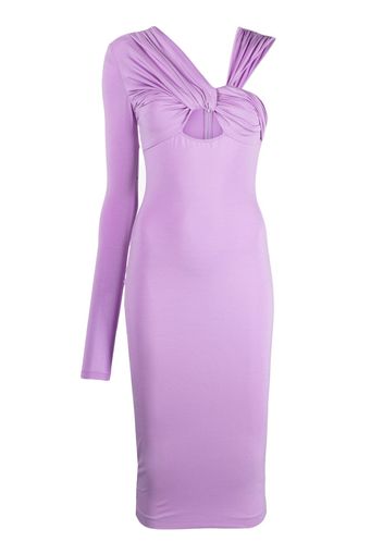 Nensi Dojaka one-shoulder asymmetric midi dress - Violett