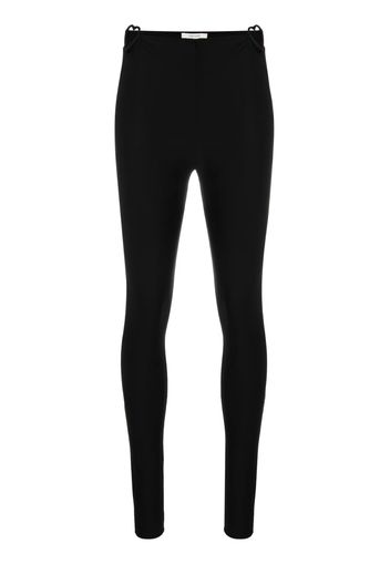 Nensi Dojaka heart-cut out high-waisted leggings - Schwarz