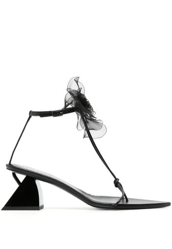 Nensi Dojaka flower-detail 75mm sandals sandals - Schwarz