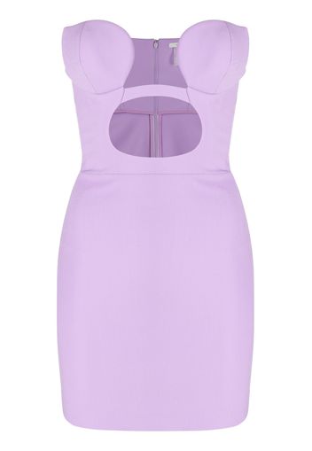 Nensi Dojaka cut-out strapless minidress - Violett