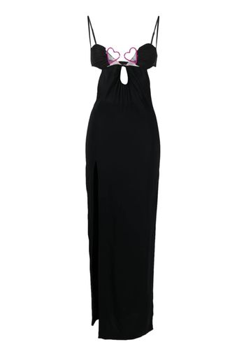 Nensi Dojaka bustier-neck sleeveless gown - Schwarz