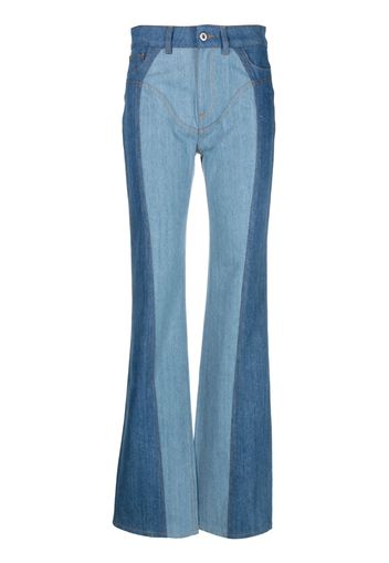 Nensi Dojaka flared denim jeans - Blau