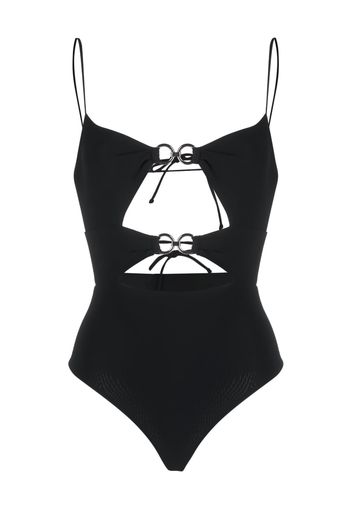 Nensi Dojaka ring-detail swimsuit - Schwarz