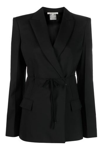 Nensi Dojaka double-breasted belted blazer - Schwarz