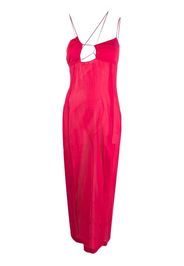 Nensi Dojaka long asymmetric-neck dress - Rosa