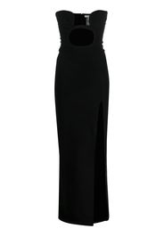 Nensi Dojaka cut-out detail strapless dress - Schwarz