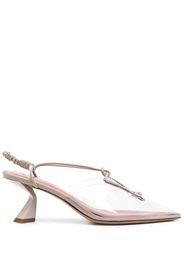 Nensi Dojaka crystal-embellished pointed-toe pumps - Nude