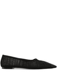 Nensi Dojaka pointed-toe mesh ballerina shoes - Schwarz