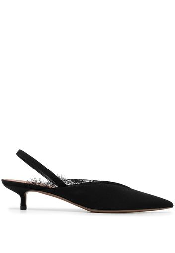 NEOUS sling-back suede mules - Schwarz