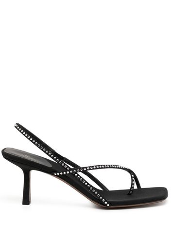 NEOUS strap-design 65mm mules - Schwarz