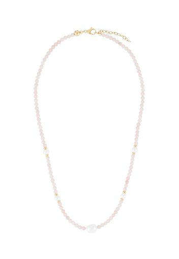 Nialaya Jewelry Perlen-Choker mit Barockperle - Rosa