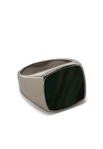 Nialaya Jewelry Versilberter Ring mit Jade