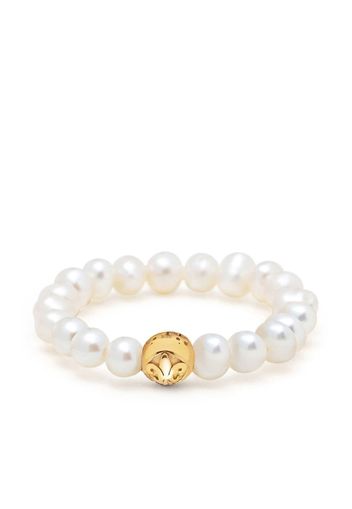 Nialaya Jewelry pearl beaded ring - Gold