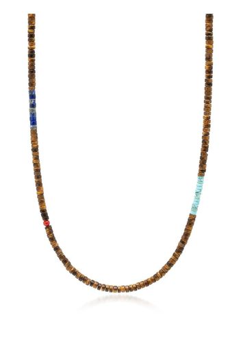 Nialaya Jewelry Halskette mit Heishi-Perlen - Braun