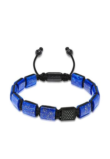 Nialaya Jewelry Armband mit Lapislazuli - Schwarz