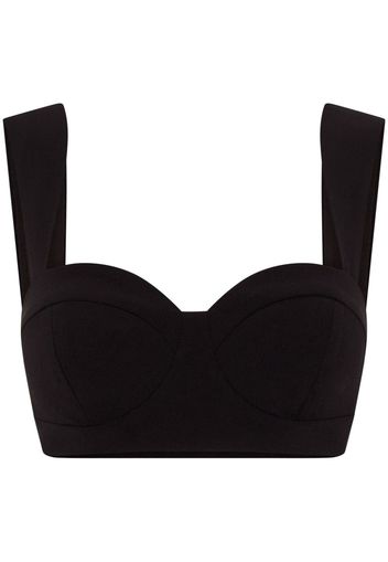 Nicholas Joleve sleeveless cropped top - Schwarz