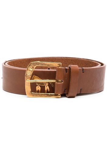 Nick Fouquet leather buckle belt - Braun