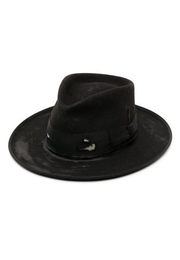 Nick Fouquet Fedora aus Wollfilz - Schwarz