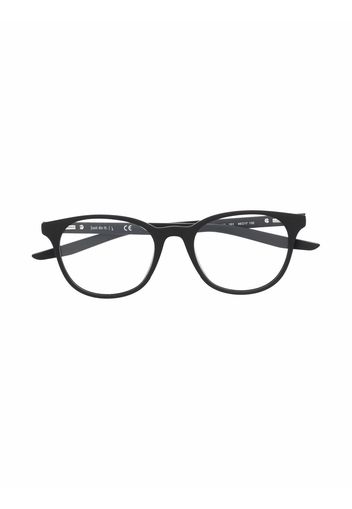 Nike Kids Runde Brille mit Logo-Print - Schwarz