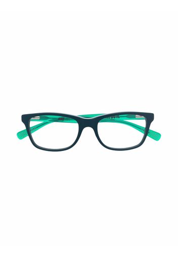 Nike Kids two-tone wayfarer-frame glasses - Grün