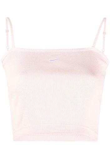 Nike cropped ribbed tank top - Rosa