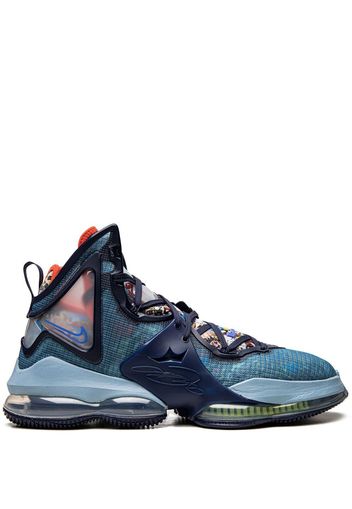 Nike LeBron 19 "Blackened Blue" high-top sneakers - Blau