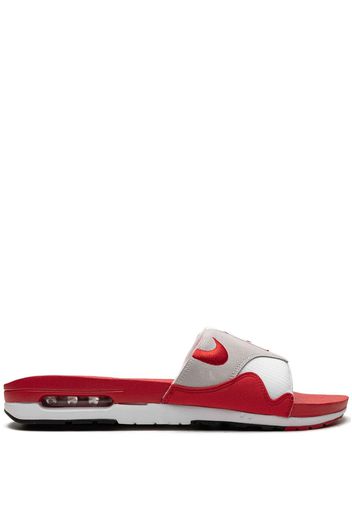 Nike Air Max 1 "Sport Red" slides - Weiß