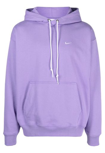 Nike logo-embroidered drawstring hoodie - Violett