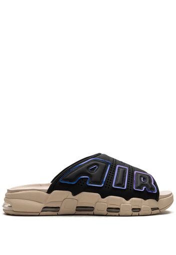 Nike Air More Uptempo "Black Sanddrift Iridescent" slides - Schwarz