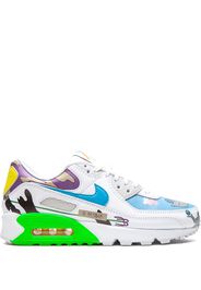 Nike 'Flyleather Air Max 90 QS Ruohan Wang' Sneakers - Weiß