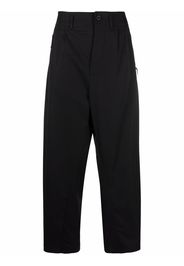 Nike pleat-detail zip-pockets worker pants - Schwarz