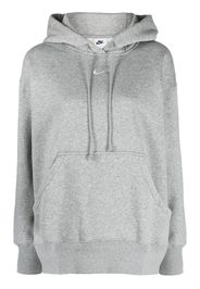 Nike oversize mélange drawstring hoodie - Grau