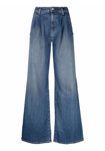 Nili Lotan Weite Jeans mit Bleached-Effekt - Blau