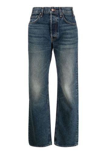Nili Lotan washed straight-leg jeans - Blau