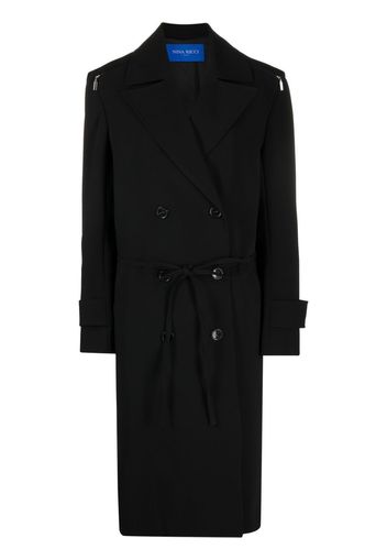 Nina Ricci double-breasted coat - Schwarz