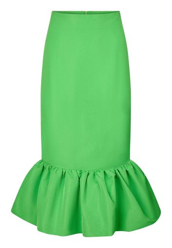 Nina Ricci peplum-hem pencil skirt - Grün