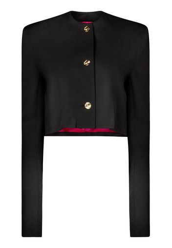 Nina Ricci long-sleeve cropped wool jacket - Schwarz