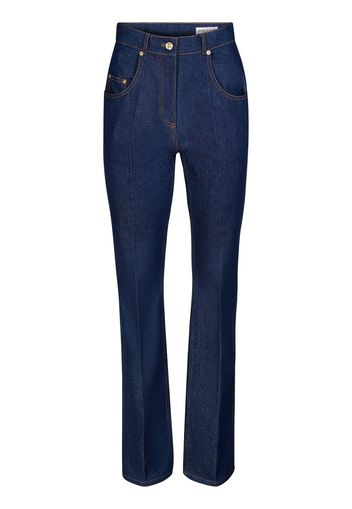 Nina Ricci high-waisted straight-leg jeans - Blau