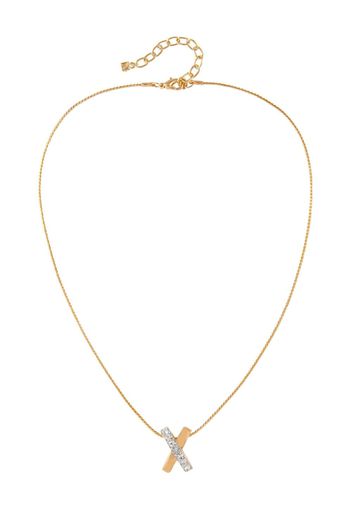 Nina Ricci 1980s X pendant necklace - Gold