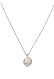 Nina Ricci 1990s pearl pendant necklace - Silber
