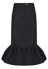 Nina Ricci peplum-hem high-waist skirt - Schwarz