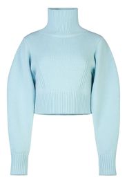 Nina Ricci high-neck cropped jumper - Blau