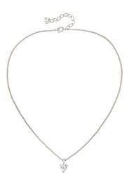 Nina Ricci 1980s heart pendant necklace - Silber