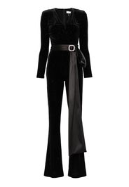 NISSA Jumpsuit mit Strassverzierung - Schwarz