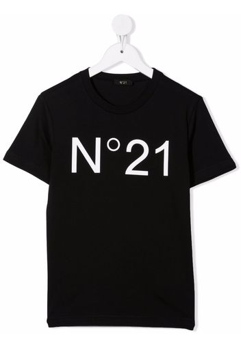 Nº21 Kids T-Shirt mit Logo-Print - Schwarz