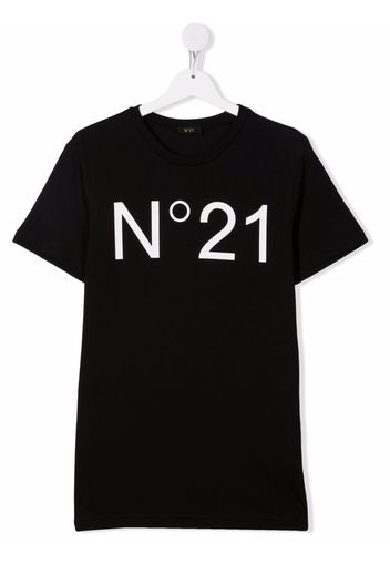 Nº21 Kids TEEN T-Shirt mit Logo-Print - Schwarz