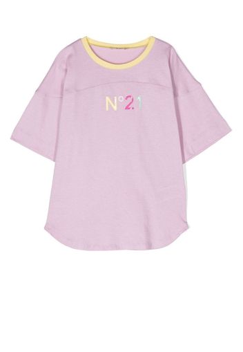 Nº21 Kids T-Shirt mit Logo-Print - Rosa